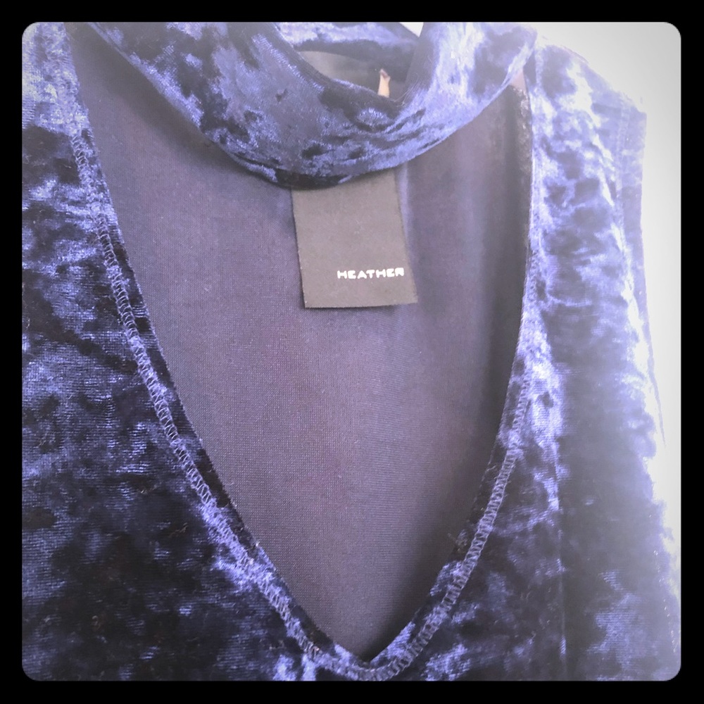 Crushed Velvet choker top